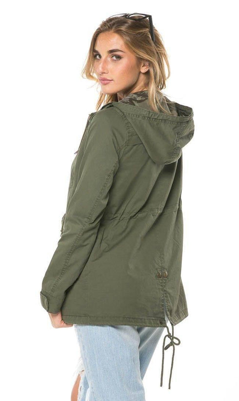Hooded Parka Coat in Olive (Plus Sizes Available S-L) - SohoGirl.com